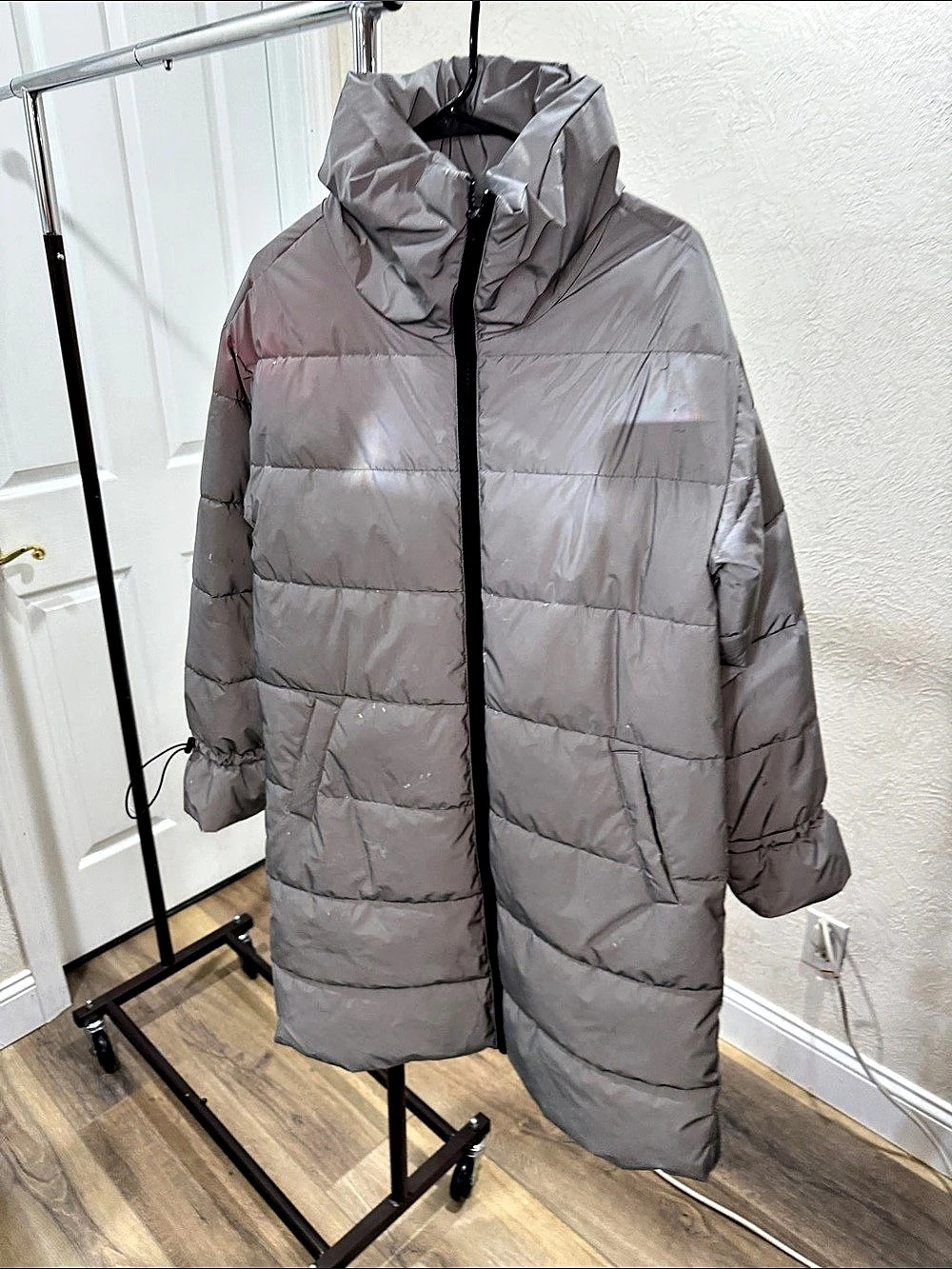Forever 21 Puffer Trench Coat Like New